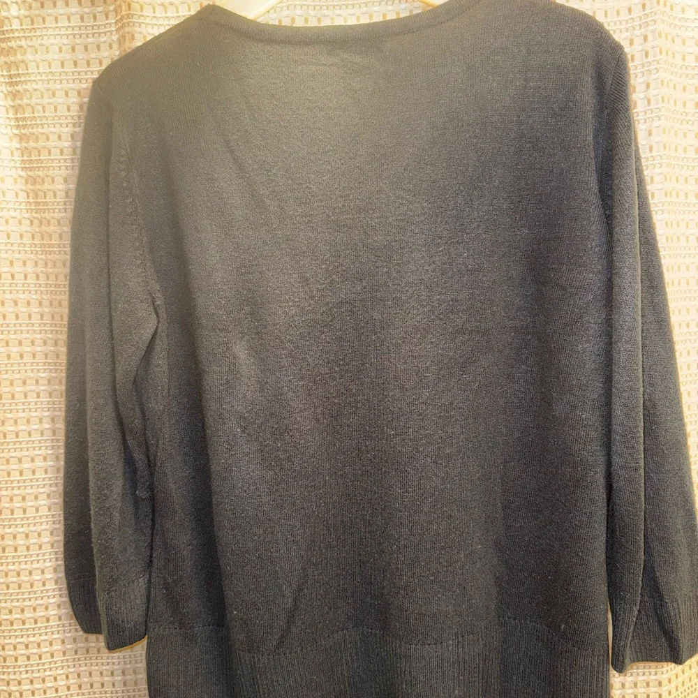 Mercer Street Studio Black V-Neck Sweater